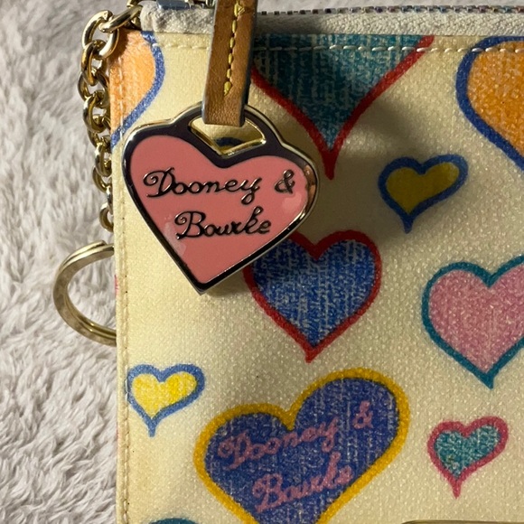 ⭐️HOST PICK⭐️ Dooney & Bourke Rainbow Zipper Keychain Wristlet EUC - Picture 3 of 16
